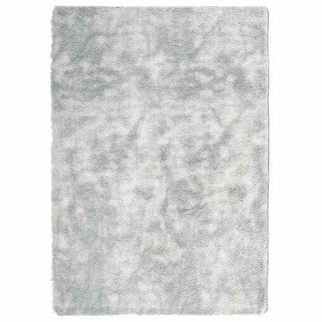 Vidaxl hoogpolig vloerkleed navarra 240x340 cm polyester zilvergrijs