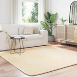 Vidaxl hoogpolig vloerkleed navarra 200x200 cm polyester crèmekleurig
