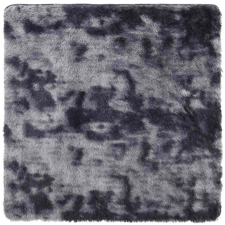 Vidaxl hoogpolig vloerkleed navarra 200x200 cm polyester donkergrijs