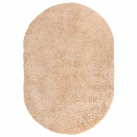 Vidaxl hoogpolig vloerkleed navarra 300x200 cm polyester beige