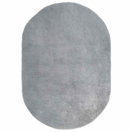 Vidaxl hoogpolig vloerkleed navarra 300x200 cm polyester lichtgrijs