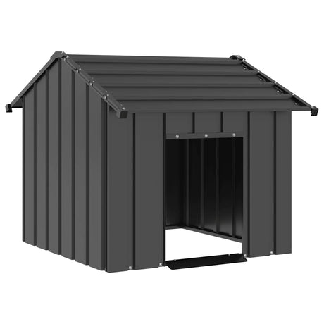 Vidaxxl hundehus med tag 85x107x81 cm galvaniseret stål