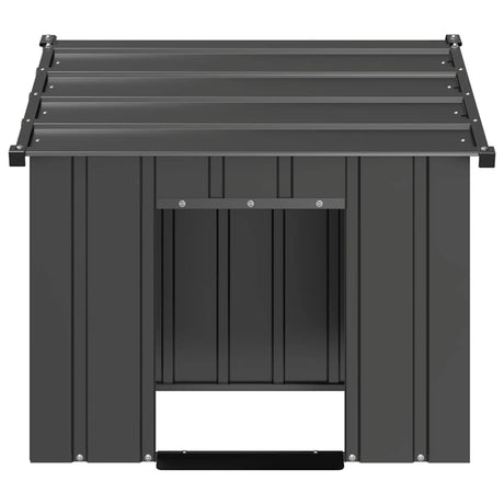 Vidaxxl hundehus med tag 85x107x81 cm galvaniseret stål