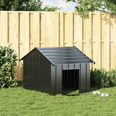 Vidaxxl hundehus med tag 83x130x85 cm galvaniseret stål