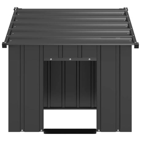 Vidaxxl hundehus med tag 83x130x85 cm galvaniseret stål