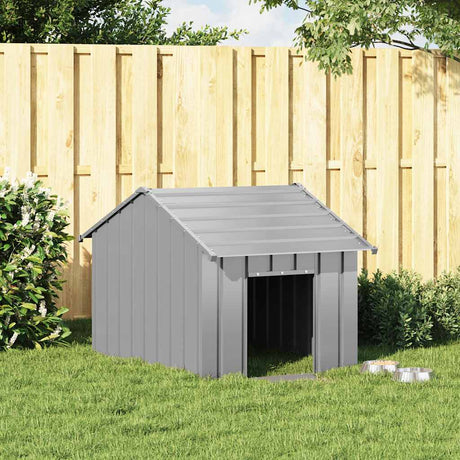 Vidaxxl hundehus med tag 83x130x85 cm galvaniseret stål