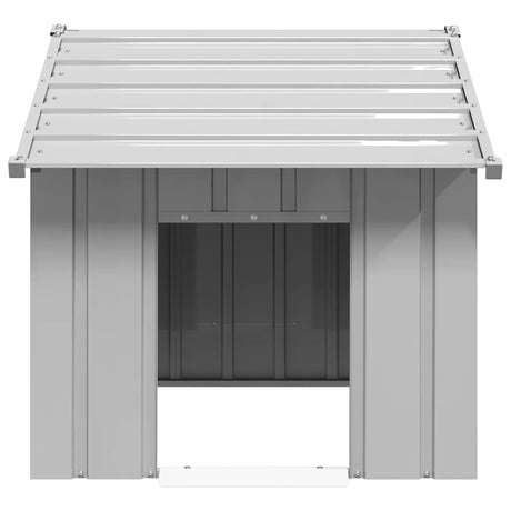 Vidaxxl hundehus med tag 83x130x85 cm galvaniseret stål