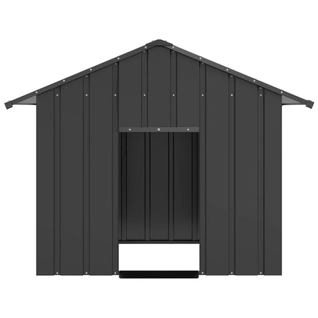 Vidaxxl hundehus med tag 131x101x102 cm galvaniseret stål