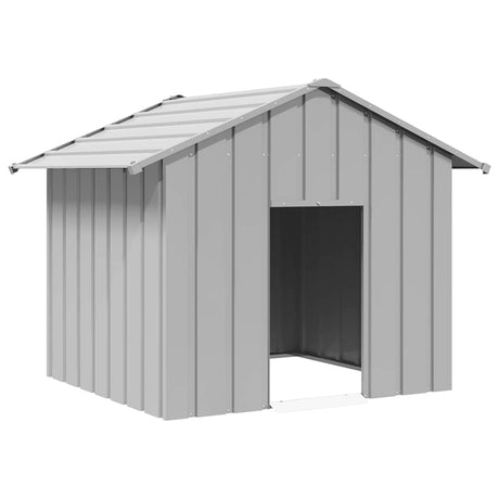 Vidaxxl hundehus med tag 131x101x102 cm galvaniseret stål