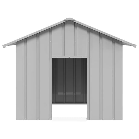 Vidaxxl hundehus med tag 131x101x102 cm galvaniseret stål