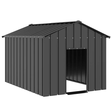 Vidaxxl hundehus med tag 113x153x101 cm galvaniseret stål