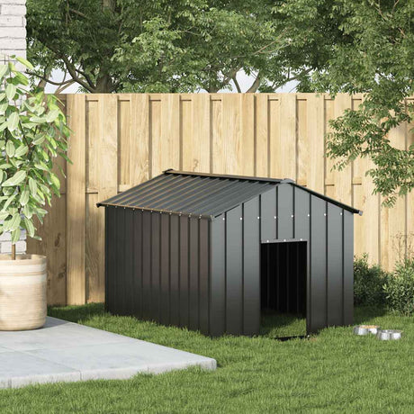 Vidaxxl hundehus med tag 113x153x101 cm galvaniseret stål