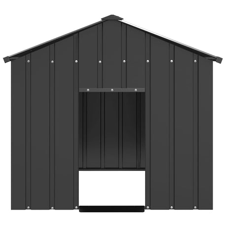 Vidaxxl hundehus med tag 113x153x101 cm galvaniseret stål