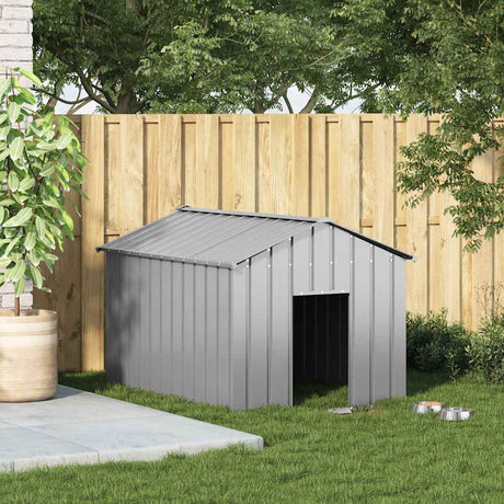 Vidaxxl hundehus med tag 113x153x101 cm galvaniseret stål