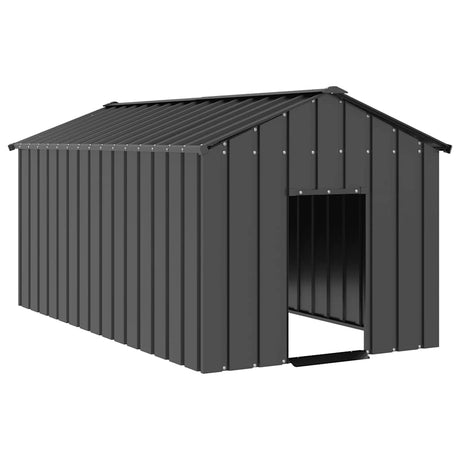 Vidaxxl hundehus med tag 114x202x101 cm galvaniseret stål