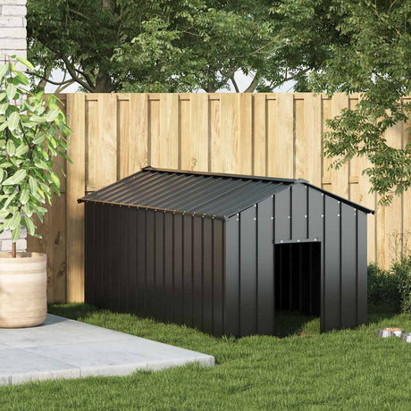 Vidaxxl hundehus med tag 114x202x101 cm galvaniseret stål