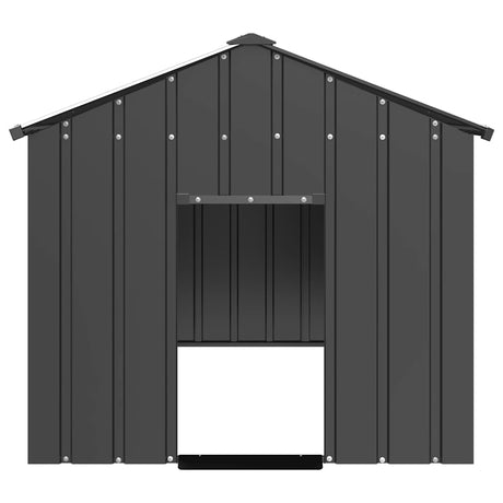 Vidaxxl hundehus med tag 114x202x101 cm galvaniseret stål