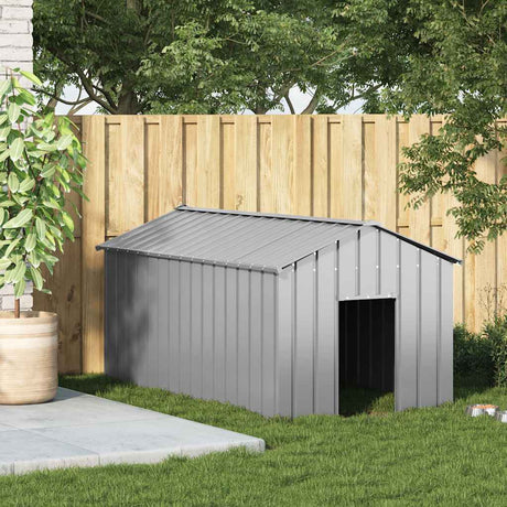 Vidaxxl hundehus med tag 114x202x101 cm galvaniseret stål