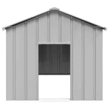 Vidaxxl hundehus med tag 114x202x101 cm galvaniseret stål