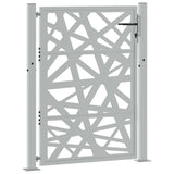 Vidaxl poort met lichtontwerp 100x125 cm weervast staal