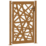 Vidaxl poort met lichtontwerp 100x150 cm weervast staal