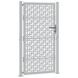 Vidaxl poort met kruisontwerp 100x175 cm weervast staal