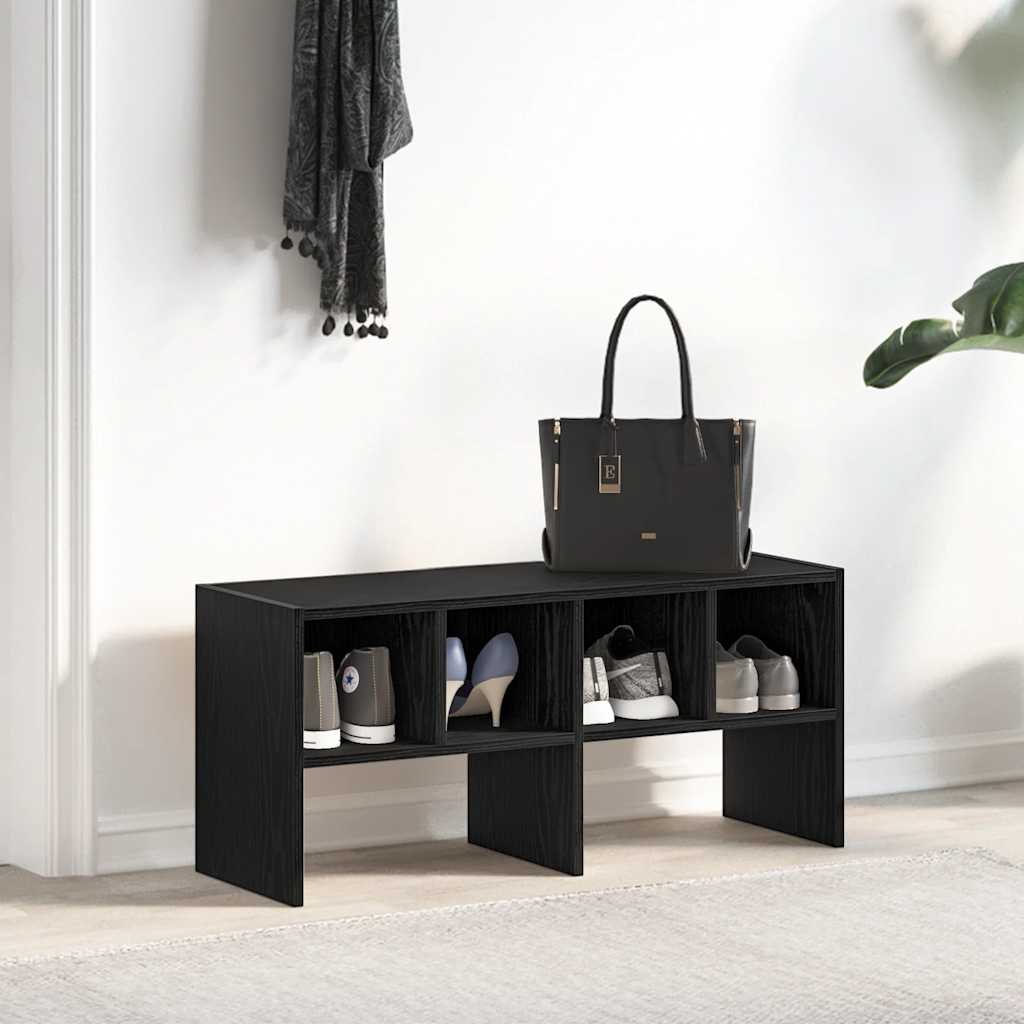 VidaXL skostativ stabelbar 89,5x30x40 cm sort eg