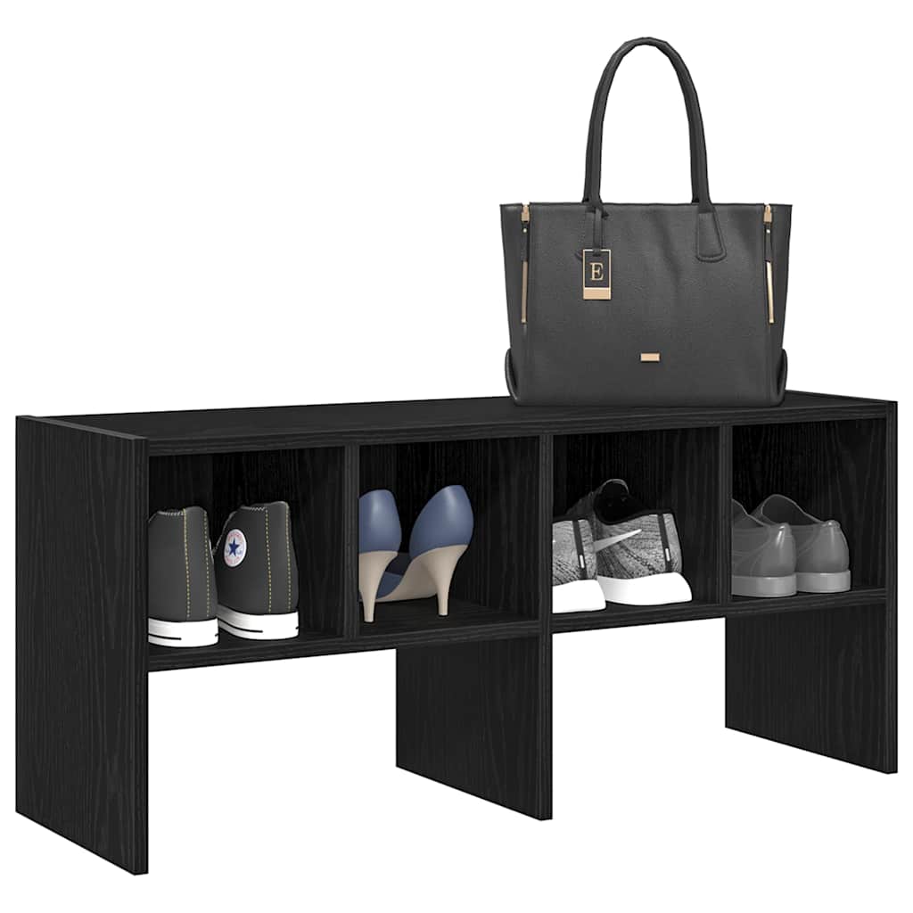 VidaXL skostativ stabelbar 89,5x30x40 cm sort eg
