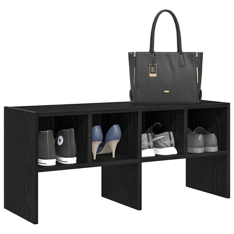 VidaXL skostativ stabelbar 89,5x30x40 cm sort eg