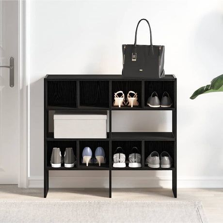 Vidaxx skostativer 2 stk stabelbare 89,5x30x40 cm sort eg