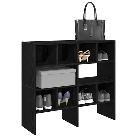 Vidaxx skostativer 2 stk stabelbare 89,5x30x40 cm sort eg