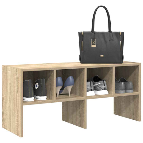 VidaXL skostativ stabelbar 89,5x30x40 cm sonoma eg-farvet
