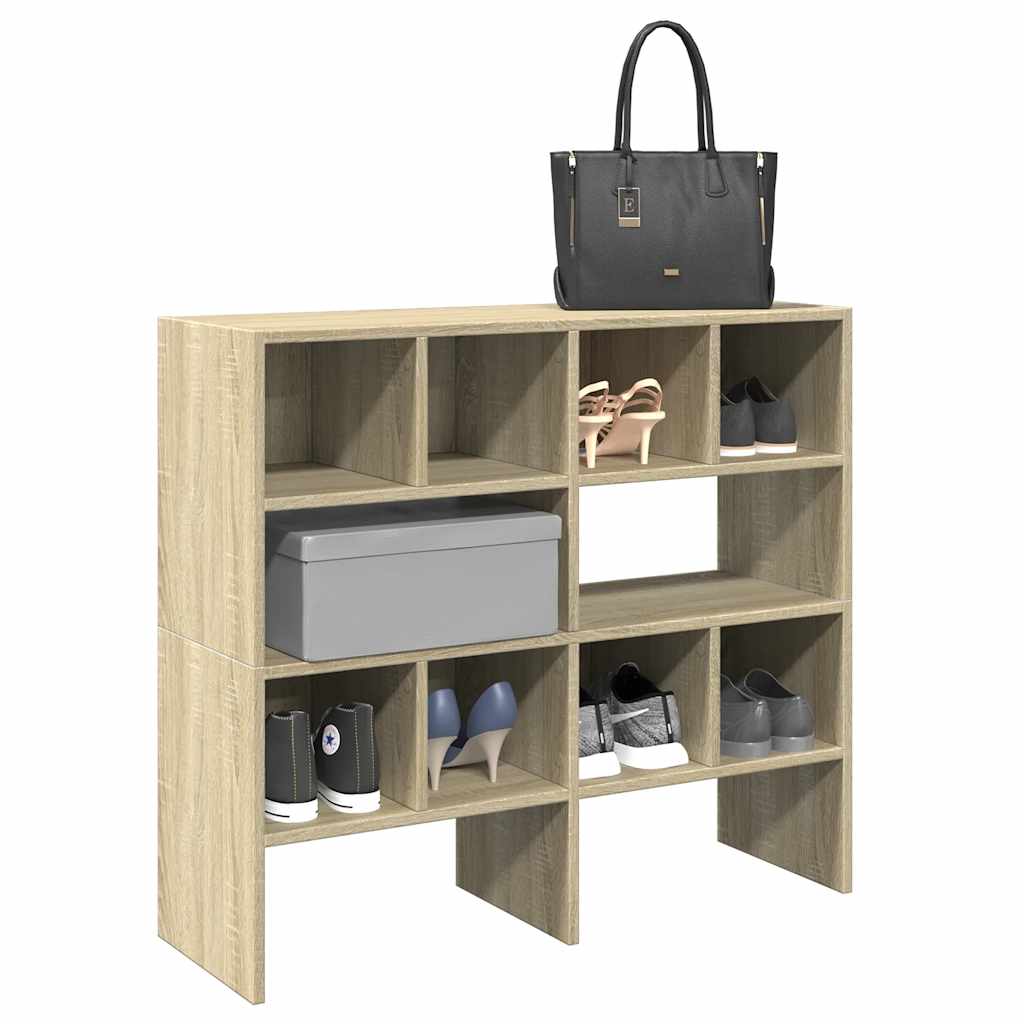 VidaXL skostativer 2 stk stabelbare 89,5x30x40 cm sonoma eg farve