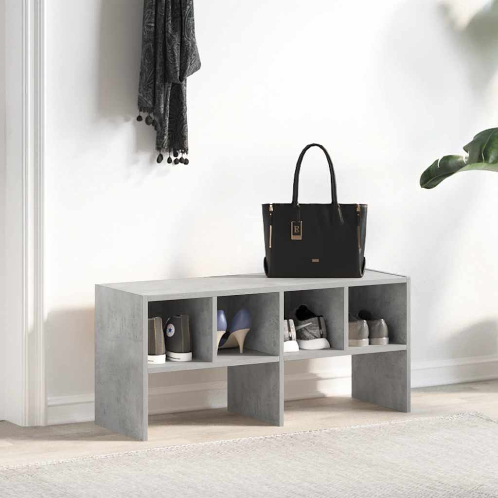 Vidaxx skostativ stabelbar 89,5x30x40 cm betongrå
