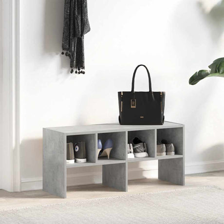 Vidaxx skostativ stabelbar 89,5x30x40 cm betongrå