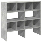 Vidaxx skostativer 2 stk stabelbare 89,5x30x40 cm betongrå