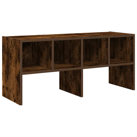 VidaXL skostativ stabelbar 89,5x30x40 cm røget eg
