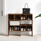 Vidaxx skostativer 2 stk stabelbare 89,5x30x40 cm røget eg farve
