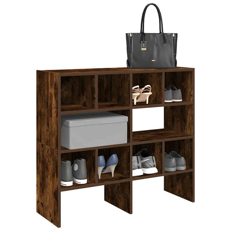 Vidaxx skostativer 2 stk stabelbare 89,5x30x40 cm røget eg farve
