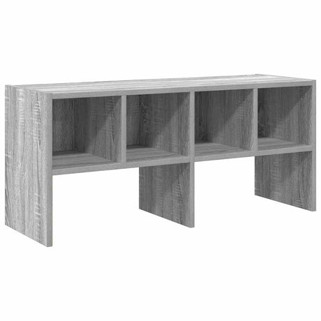 VidaXL skostativ stabelbar 89,5x30x40 cm grå sonoma eg