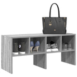 VidaXL skostativ stabelbar 89,5x30x40 cm grå sonoma eg