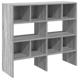 Vidaxx skostativer 2 stk stabelbare 89,5x30x40 cm grå sonoma eg