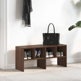 VidaXL skostativ stabelbar 89,5x30x40 cm brun eg farve