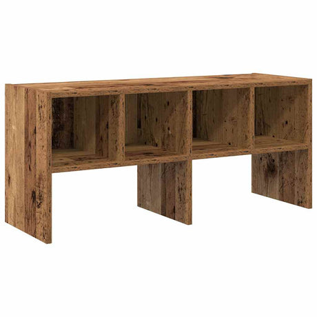 VidaXL skostativ stabelbar 89,5x30x40 cm gammelt træfarvet