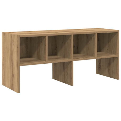 VidaXL skostativ stabelbar 89,5x30x40 cm håndværksfarvet eg