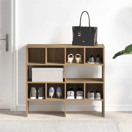 Vidaxx skostativer 2 stk stabelbare 89,5x30x40 cm håndværks eg