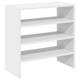 VidaXL skostativer 2 stk stabelbare 60x30x30,5 cm hvid