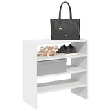 VidaXL skostativer 2 stk stabelbare 60x30x30,5 cm hvid