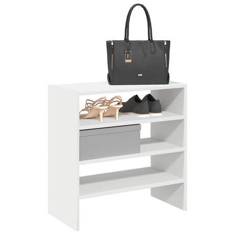 VidaXL skostativer 2 stk stabelbare 60x30x30,5 cm hvid