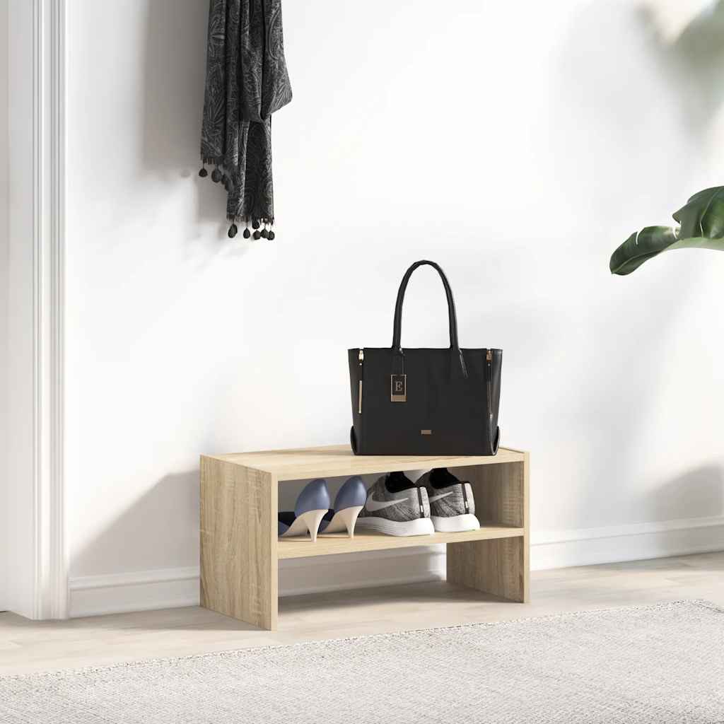 VidaXL skostativ stabelbar 60x30x30,5 cm sonoma eg-farvet